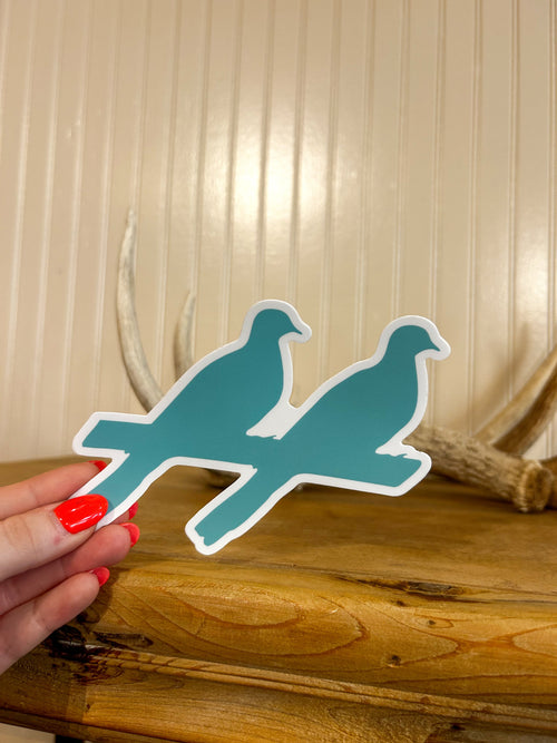 Two Dove Decals