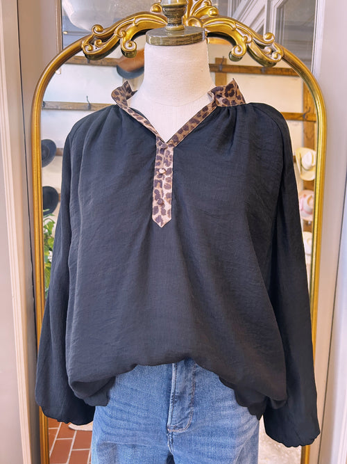 Curvy Janice Leopard Top