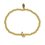 Initial Bubble Bracelet Gold