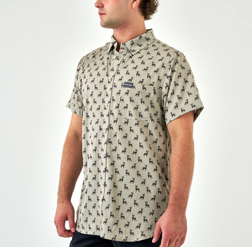 Burlebo Performance Button Up - Whitetail Deer