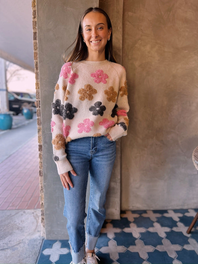 Josie Flower Embroidery Sweater