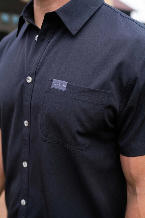 Performance Button Up Black