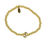 Initial Bubble Bracelet Gold