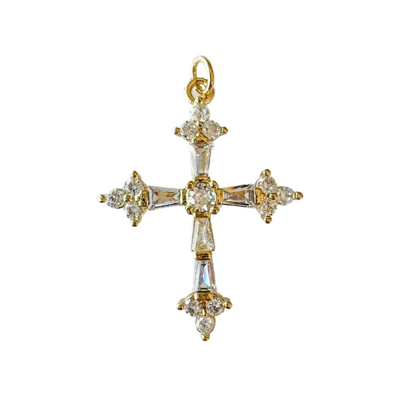 Baguette Cross Charm