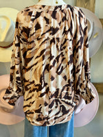 Jerika Animal Print Top