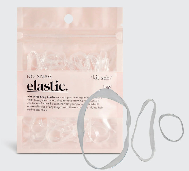 Kitsch No Snag- Elastic Bands Clear