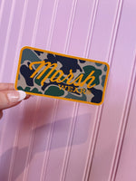 Marsh wear logo sticker