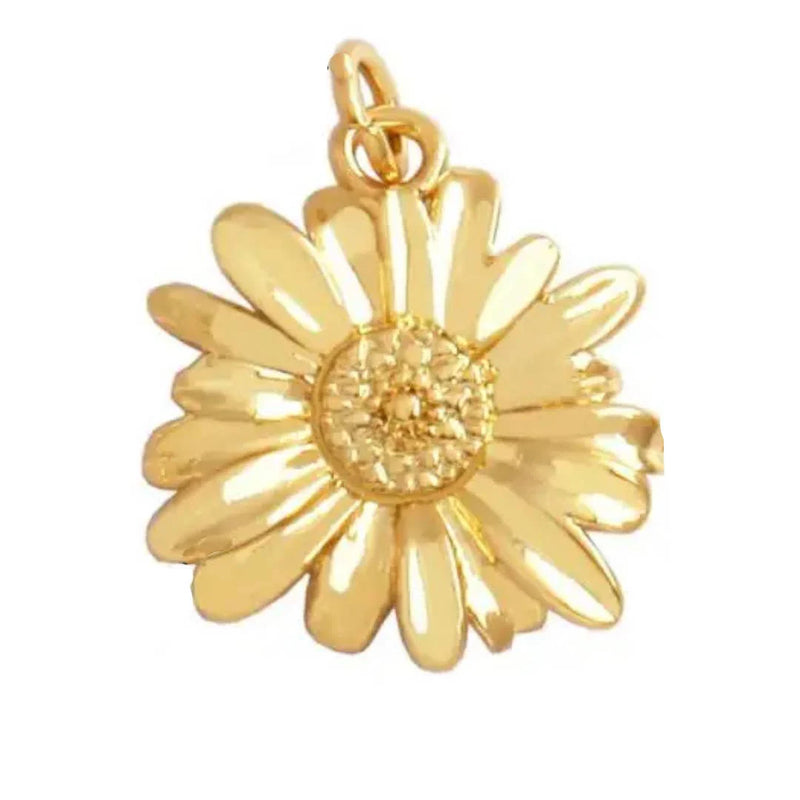 Gold Daisy Charm