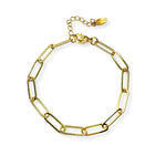 Gold Paperclip Bracelet