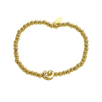 Initial Bubble Bracelet Gold