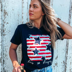 Stars and Stripes Glitter Tee