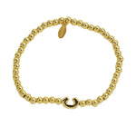 Initial Bubble Bracelet Gold