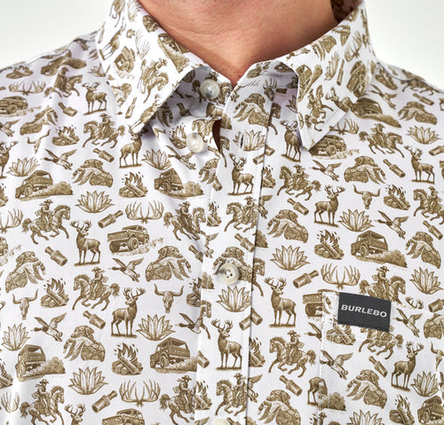 Burlebo Performance Button Up - Into The Wild