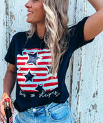 Stars and Stripes Glitter Tee