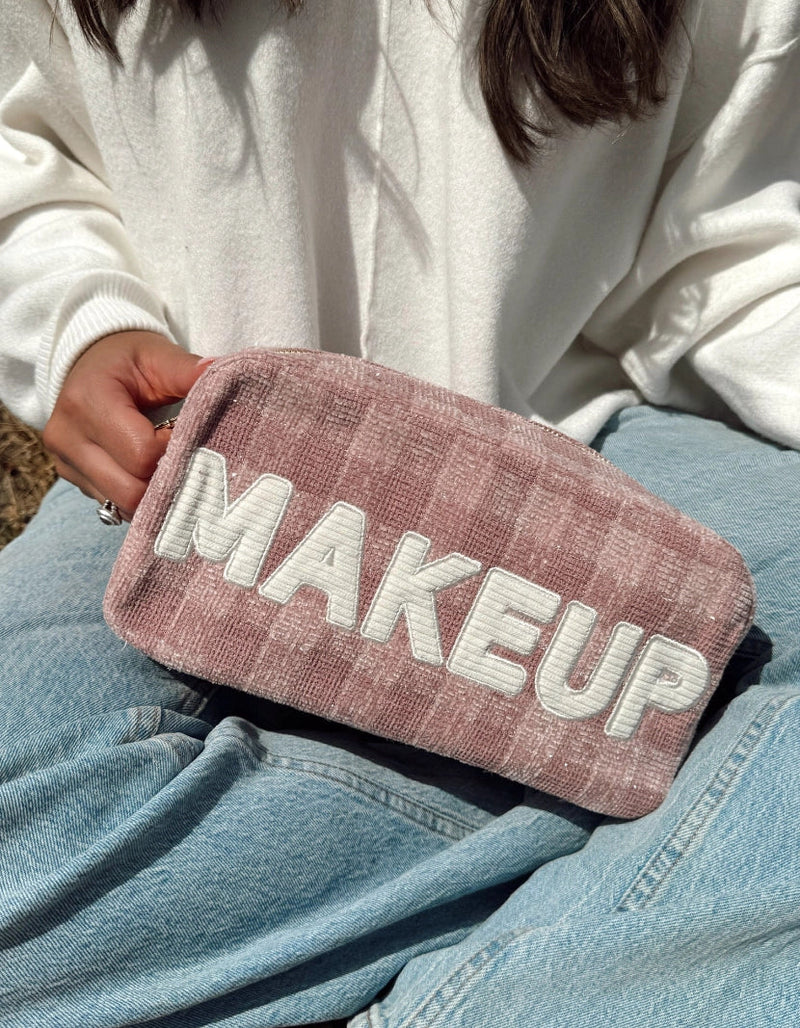 Mauve Makeup Bag