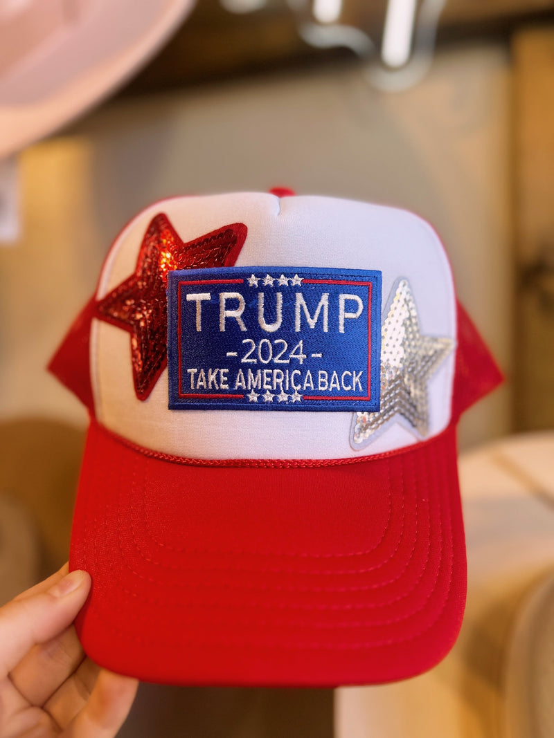 Trump Take America Back Hat Red/White