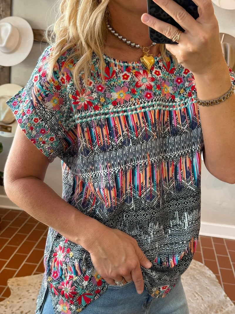 Multi Color Top - Plus Size