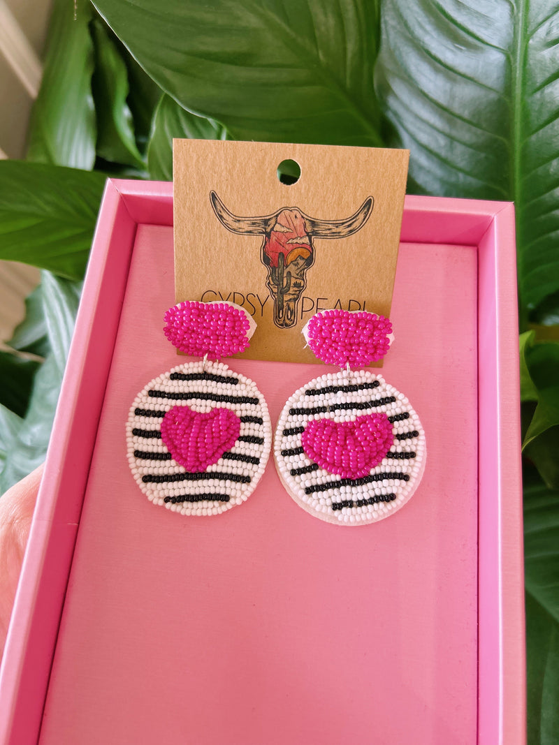 Lips and Hearts Earrings