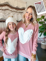 Glitter Heart French Terry Longsleeve