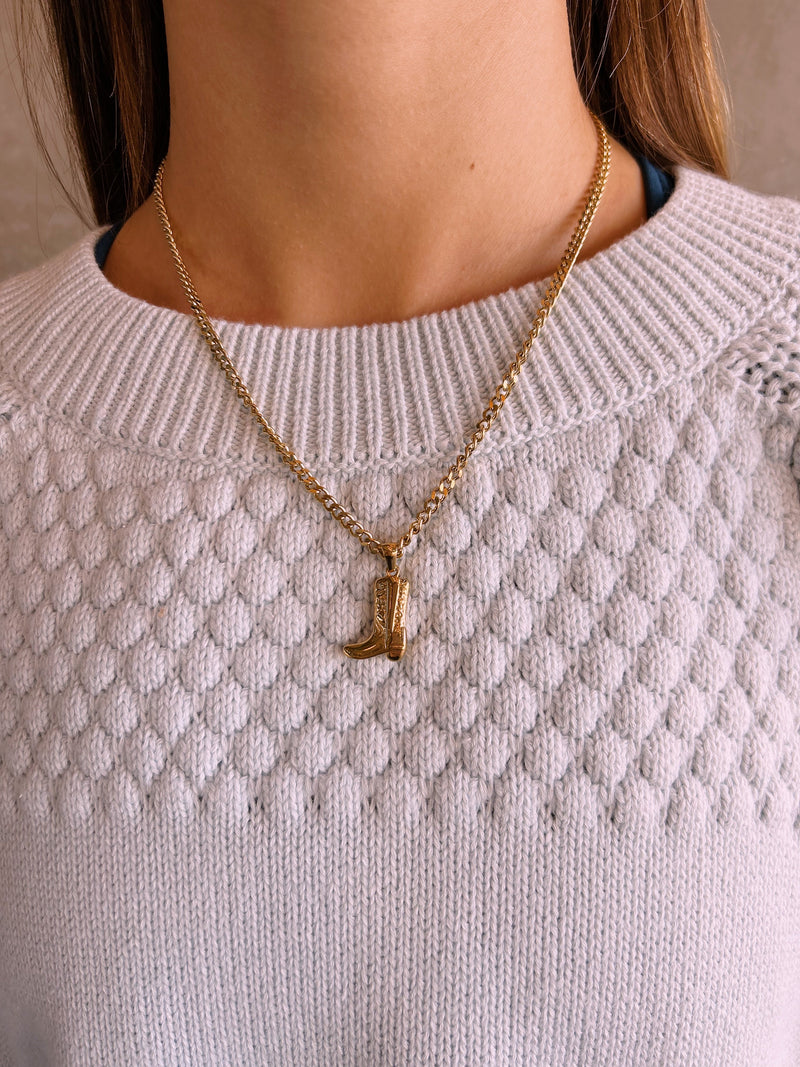 Cowgirl Boot Necklace