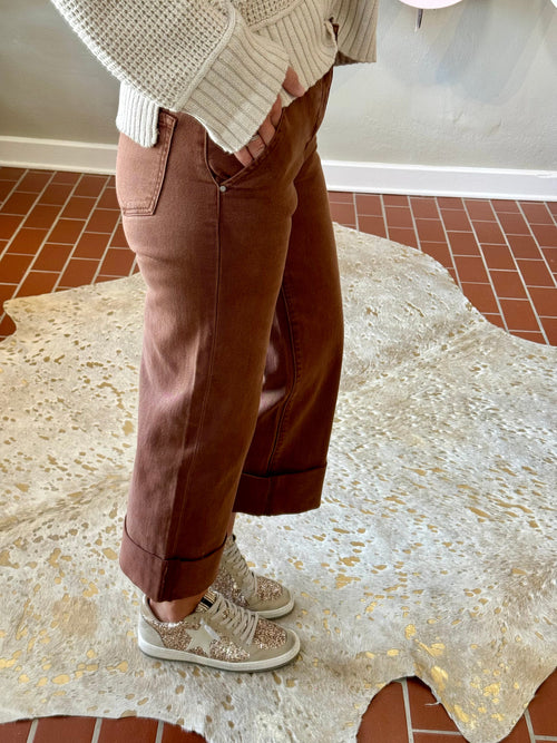 Espresso Wide Leg Jeans