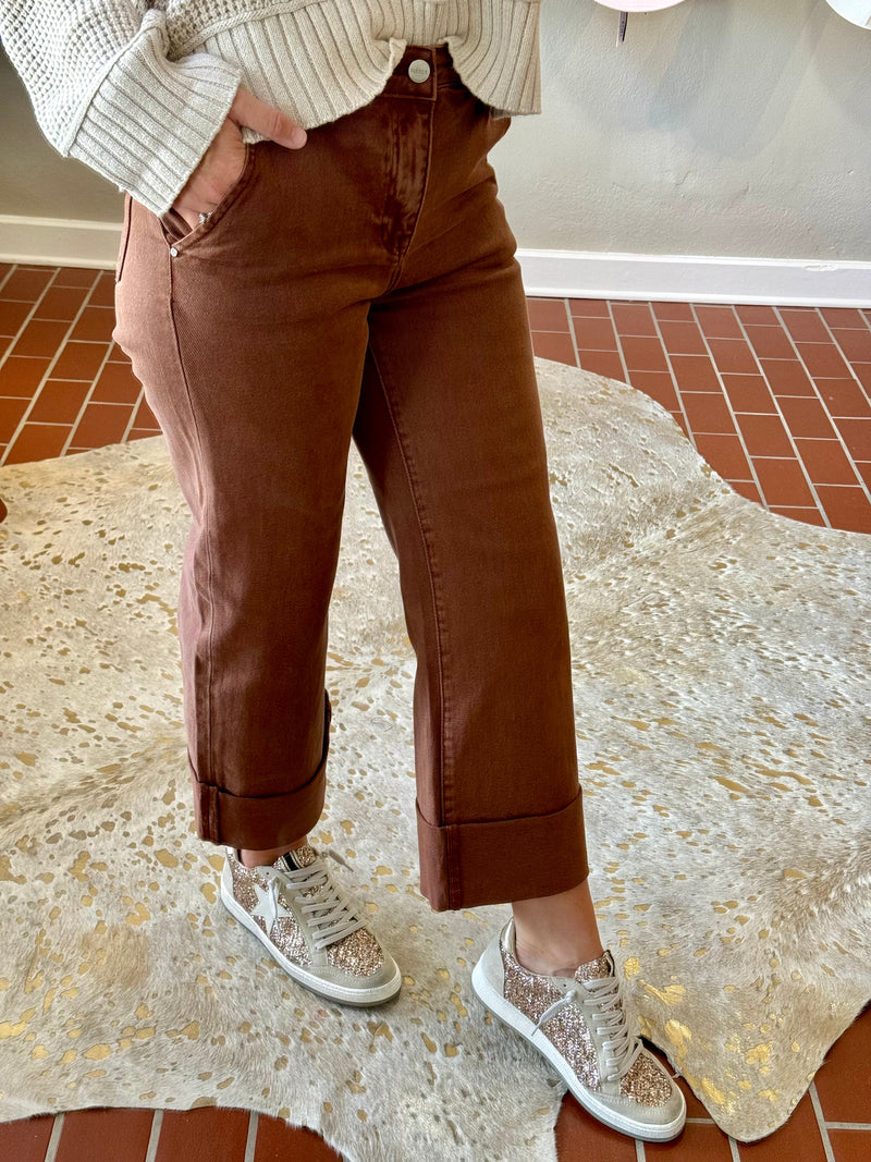 Espresso Wide Leg Jeans