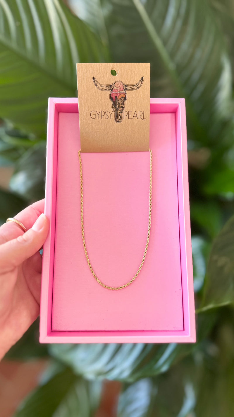 Ally Twisted Rope  Chain Necklace