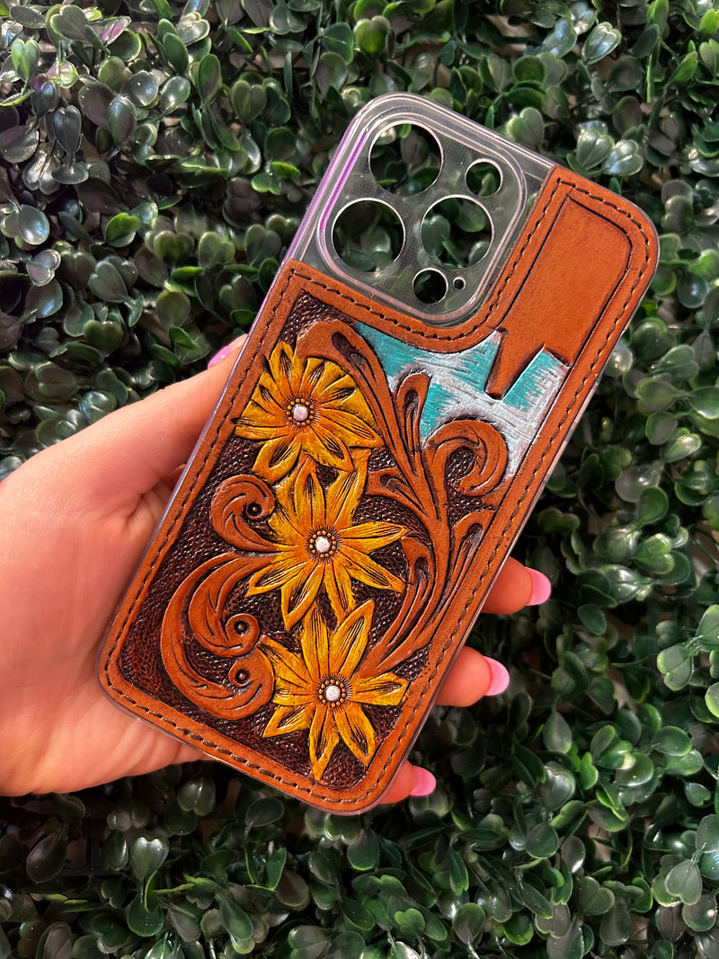 iPhone 15 Western Leather Phone Case