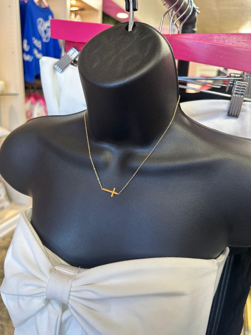 Gold Cross Necklace