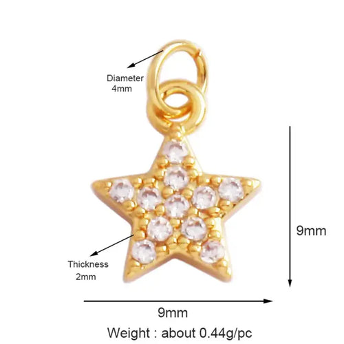 Mini Pave Star Charm