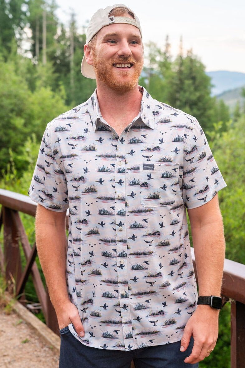 Performance Button Up Duck Hunt