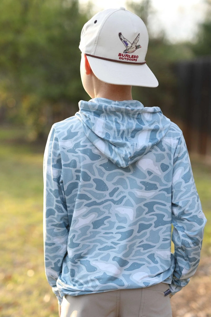 Burlebo Youth Hoodie Seaside Camo