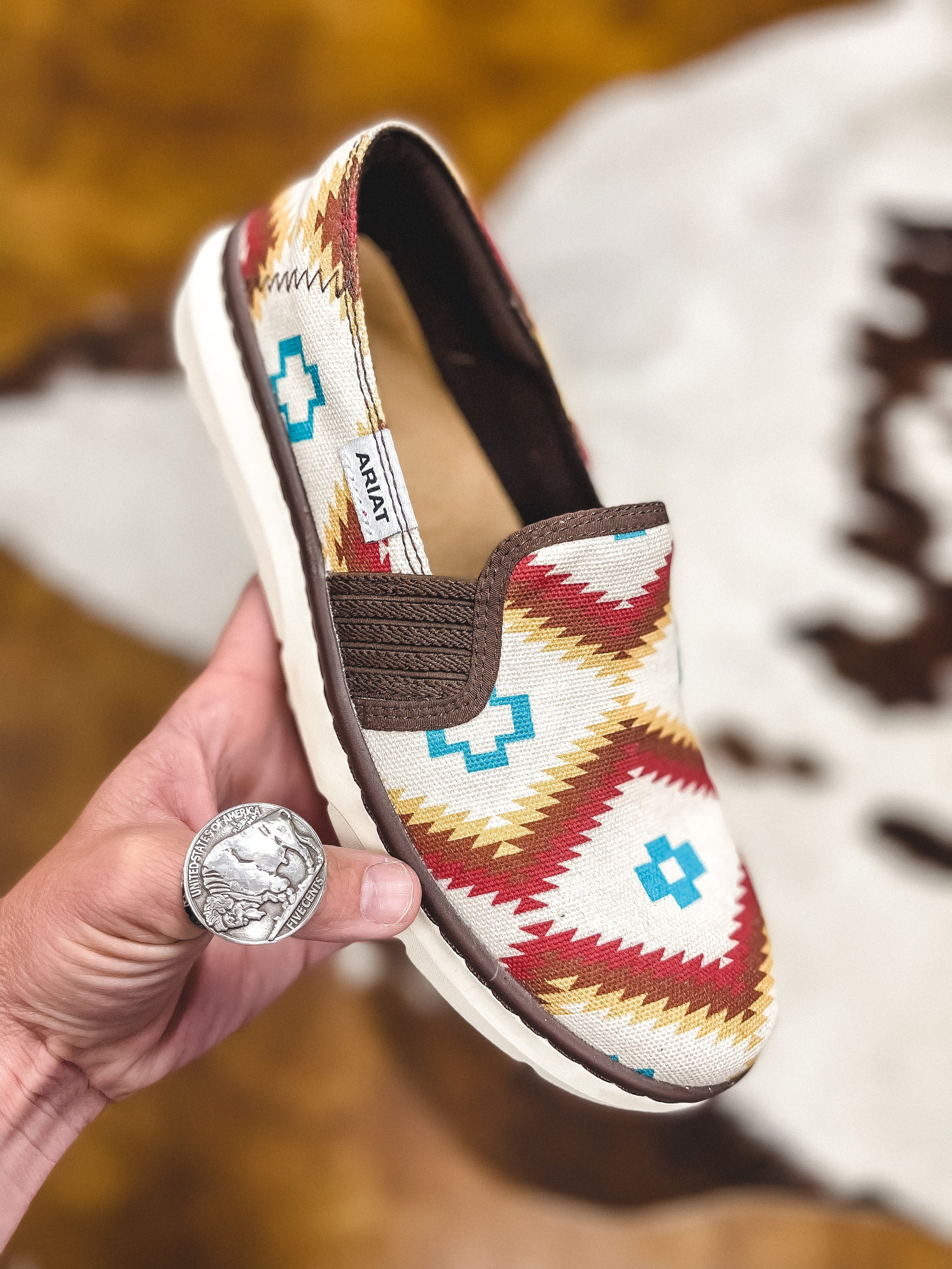 Ariat Saddle Blanket Ryders – Gypsy Pearl Tx1